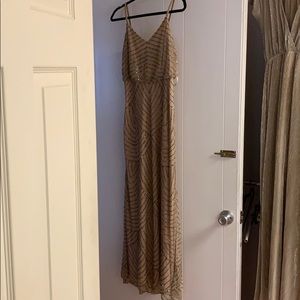 Adrianna Papell Beaded Blouson Gown